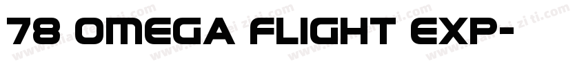 78 Omega Flight Exp字体转换